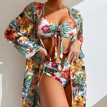 Carregar imagem no visualizador da galeria, Luxury bikini with high waist / Women's printed