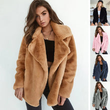 Carregar imagem no visualizador da galeria, Women's Faux Fur Coat / Autumn Street Fashion
