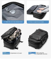 Carregar imagem no visualizador da galeria, Large capacity backpack with vacuum compression with motor
