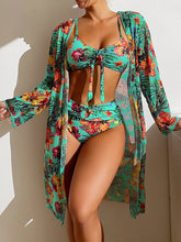 Carregar imagem no visualizador da galeria, Luxury bikini with high waist / Women&#39;s printed
