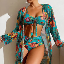 Carregar imagem no visualizador da galeria, Luxury bikini with high waist / Women&#39;s printed
