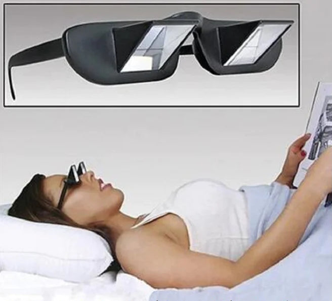 Horizontal reading glasses / Rest and comfort for your eyes